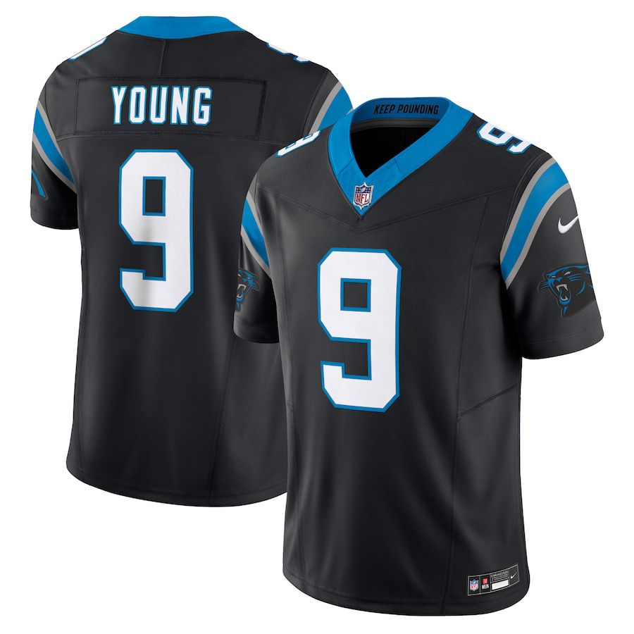 Men Carolina Panthers #9 Bryce Young Nike Black Vapor F.U.S.E. Limited NFL Jersey->carolina panthers->NFL Jersey